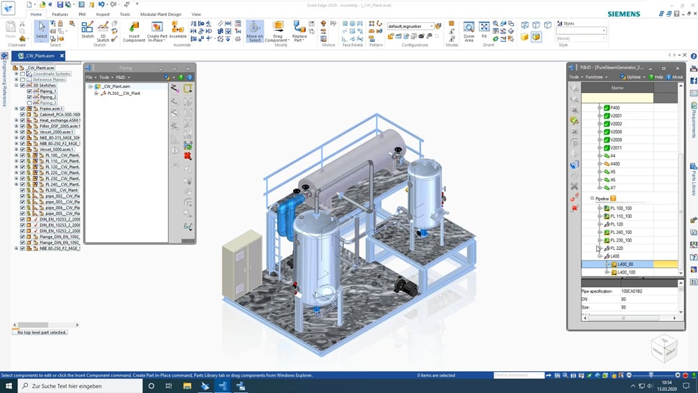 Solid System Team bietet eine Lösung für 3D Piping für die Rohrleitungskonstruktion